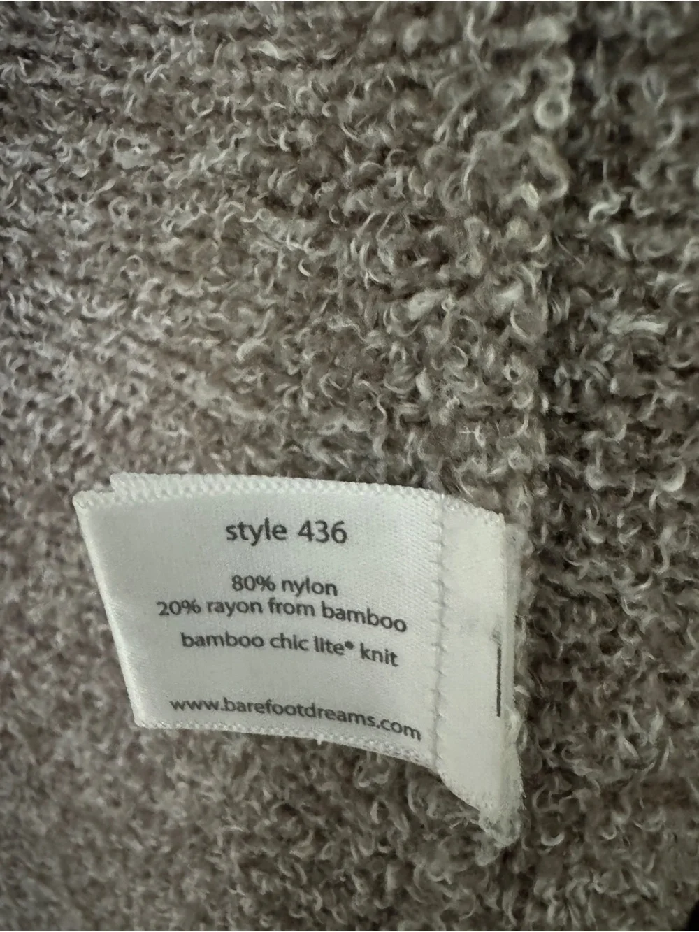 Barefoot Dreams Bamboo Chic Lite Long Sleeve Cardigan Tan/Beige Cozy Comfy S/M - Picture 5 of 5